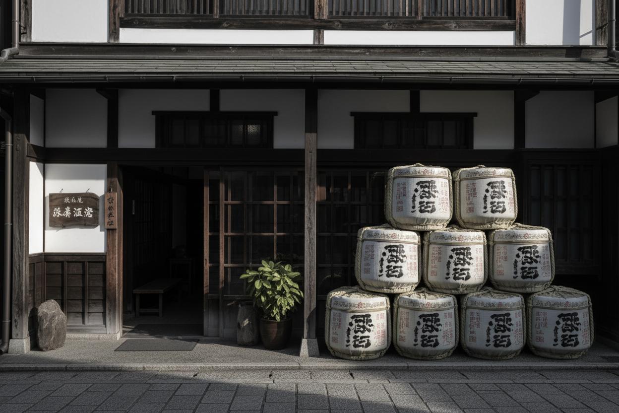 Sake brewery morning smell