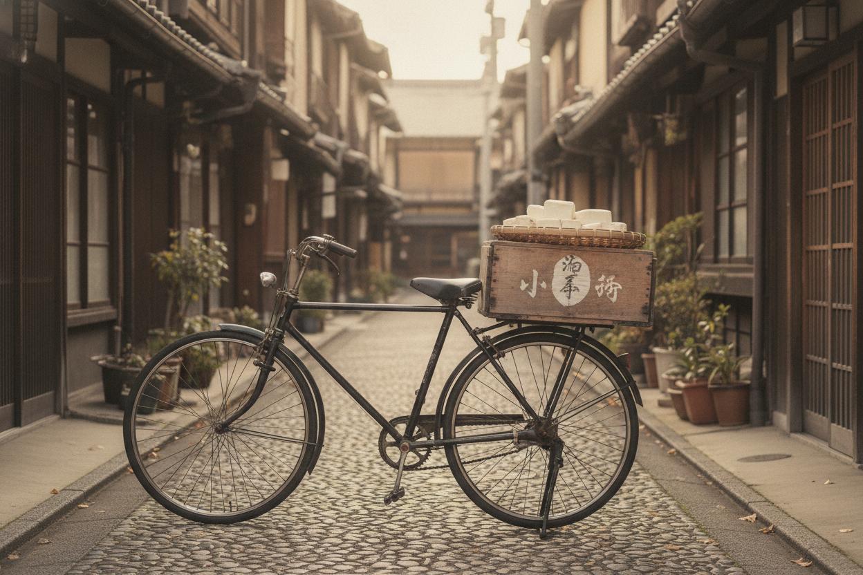 The tofu delivery bicycle